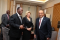 Alassane Ouattara, Dominique Ouattara et Mo Ibrahim