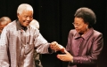 Nelson Mandela et sa 3ème épouse Graça Machel le 18/7/2007